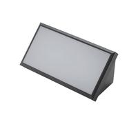 Lindby LED Lámpara de pared Led exterior Abby (Moderno) en Negro hecho Plástico (1 llama, lámparas para aplique, lámpara