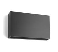 Aplique LED para exterior Jarte de Lindby, 20 cm, down, gris, IP65