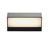 Lindby LED Lámpara de pared Led exterior Nienke (Moderno) en Negro hecho Plástico (1 llama, lámparas para aplique, lámpara