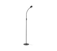 lámpara de pie LED Maori de Lindby, 140 cm, negro, CCT, atenuable