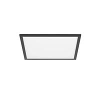 Lindby LED Lámpara de techo Lamin (Moderno) en Negro e.o. para Salón & Comedor (1 llama, lámpara, plafón