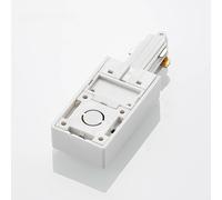 Lindby Linaro alimentación de red, blanco, sistema de riel monofásico