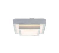 Lindby - Mirco Square LED Lámpara de Techo L27 Alu/White