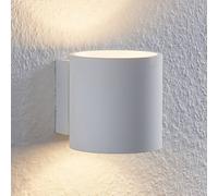 Lindby Mirza aplique de aluminio, redondo, blanco