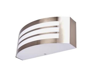 Lindby Moderno Aplique exterior semicircular de acero inoxidable IP44 - Raja/Plástico Redonda Adecuado para LED Max. 1 x Watt