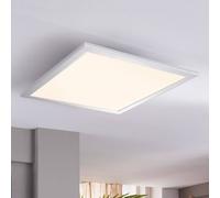 Lindby panel LED Livel, juego de 2, 4.000 K, 40 x 40 cm, plateado