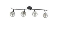 Lindby - Valentina 4 Lámpara de Techo Gris/Negro