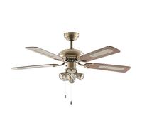 Lindby Ventilador de techo con lámpara Anariki (Tradicional) en Dorado hecho Metal e.o. para Salón & Comedor (3 llamas, GU10)