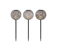 Lindby - Vilani LED Lámpara Solar Lámpara Jardín 3 pcs. Silver