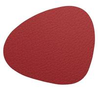 LindDNA 9855 Curve - Posavasos de Cristal Reciclado (11 x 13 cm), Color Rojo