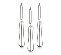 Linden Sweden Original Jonas - Pelador de verduras para cocina, fabricado en Suecia, pelador de zanahorias con mango ergonómico para seguridad y control, apto para lavavajillas, 3 unidades, acero