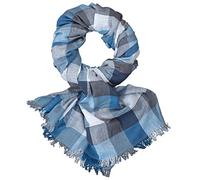 Lindenmann 308004 - Bufanda para hombre, 100% algodón, color azul