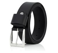 Lindenmann- Cinturón de cuero para hombre/cinturones hombres mann, xxl, negro, 3931, de color/color: negro; tamaño: 140