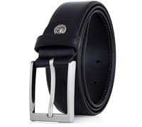 Lindenmann- Cinturón de cuero para hombre, xxl, negro, 151, tamaño/size: 140