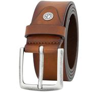 LINDENMANN Cinturón de piel para hombre, 40 mm de ancho, cinturón para hombre, pantalones vaqueros XL, piel de vacuno, color coñac, coñac, 110