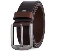 LINDENMANN Cinturón de piel para hombre, color marrón, marrón oscuro, Bundweite 105 cm Gesamtlänge 120 cm W 41.3 XL