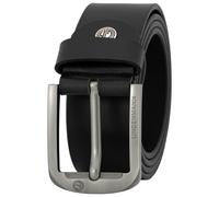 LINDENMANN Cinturón de piel para hombre, color negro, Negro , L
