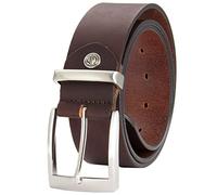 LINDENMANN Cinturón de piel para hombre, talla XXL, color marrón oscuro, marrón, Bundweite 100 cm Gesamtlänge 115 cm W 39.4 LL