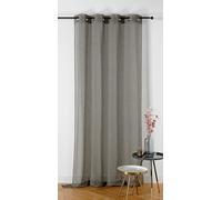 Linder Chambray - Visillo con Ojales (145 x 240 cm), Color Negro