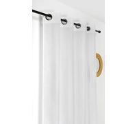 Linder - Visillo Certificado sin Fuego, M1-145 x 240 cm, Color Blanco