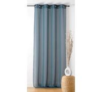Linder - Visillo con Hebilla - Acabado con Ojales de Color cañón de Rifle - Color Azul Orion - 140 x 240 cm - 100% poliéster - Colección de Bucle