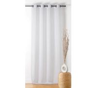 LINDER - Visillo con Hebilla - Acabado con Ojales de Color cañón de Rifle - Color Blanco Nieve - 140 x 240 cm - 100% poliéster - Certificado Oeko-Tex - Colección de Hebilla