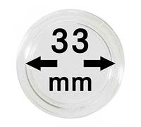 Lindner 2250033P Cápsulas para monedas-paquete de 10