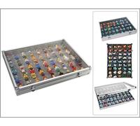 SAFE-5877-Sammelvitrinen-Aluminium-45-Fächer-36x49x43mm-Format-395x300x45mm