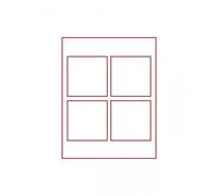 LINDNER Das Original Alfombrilla de terciopelo estándar con 4 compartimentos cuadrados de 100 x 100 mm para monedas, medallas y otros objetos coleccionables