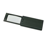 Lindner S7134 - Lupa de Bolsillo con luz LED, LED UV y Linterna de LED, Aumento de 2,5X