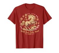 Lindo 2026 Crazy Horse Lady Wild Soul Calm Heart Fortune Girl Camiseta