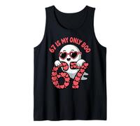 Lindo 67 Es mi único abucheo Divertido Valentine Single 67 Tendencia de Memes Camiseta sin Mangas