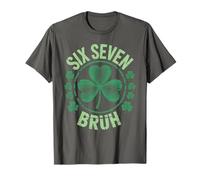 Lindo 67 St Patricks Shamrock Humor Gen Alpha Z Slay Six Camiseta
