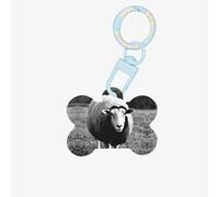 Lindo adorno acrílico con estampado de oveja y cordero, adorno para mascotas, llavero, envoltura de regalos, para los amantes de las mascotas