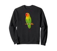 Lindo Agapornis pájaro agapornis dibujo lindo diseño trasero Sudadera