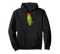 Lindo Agapornis pájaro agapornis dibujo lindo diseño trasero Sudadera con Capucha
