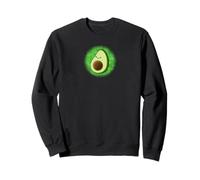 Lindo Aguacate Dibujo Fondo Acuarela Verde Sudadera