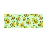Lindo Aguacate Estampado,Alfombrilla de ratón Grande para Escritorio, Teclado de Ordenador, Base de Goma Antideslizante, 30 x 80 cm