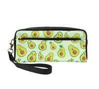 Lindo Aguacate Impreso., Bolsa de Maquillaje Bolsa de cosméticos Bolsa de Aseo de Viaje portátil Estuche de Cuero para Mujeres y niñas