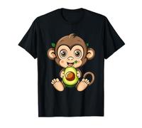 Lindo Aguacate Mono Aguacate Fruta Animal Arte Mono Amante Camiseta