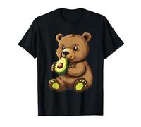 Lindo Aguacate Oso Fruta Animales Amantes Animal Arte Acuarela Camiseta