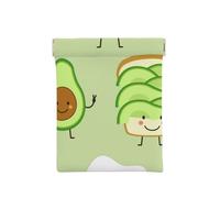 Lindo Aguacate Y Tostadas Y Huevo Fiado, Squeeze Top Wallet Bolsa de Almacenamiento para Mujer Monedero pequeño Bolsa de Cambio