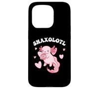 Lindo ajolote kawaii come bocadillos Carcasa para iPhone 15 Pro