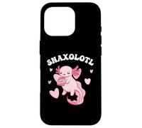 Lindo ajolote kawaii come bocadillos Carcasa para iPhone 16 Pro