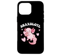 Lindo ajolote kawaii come bocadillos Carcasa para iPhone 16 Pro Max