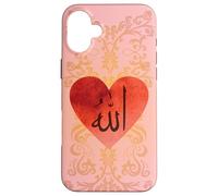 Lindo Alá caligrafía árabe corazón Islam Signo musulmán Carcasa para iPhone 16 Plus