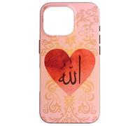 Lindo Alá caligrafía árabe corazón Islam Signo musulmán Carcasa para iPhone 16 Pro
