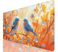 Lindo Alfombrilla Ratón XXL 1200x600x3mm Mouse Pad Grande Gaming Pájaro Alfombrilla Escritorio con Base Antideslizante, Resiste Salpicaduras, Bordes Cosidos Mousepad para Oficina y Familia Y8-210