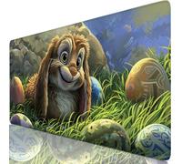 Lindo Alfombrilla Ratón XXL 1600x800x3mm Mouse Pad Grande Gaming Conejo Alfombrilla Escritorio con Base Antideslizante, Resiste Salpicaduras, Bordes Cosidos Mousepad para Oficina y Familia Y8-212