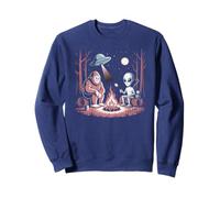 Lindo Alien Bigfoot Área 51 Roswell Camping Squad Entusiasta Sudadera